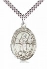 Men's Pewter Oval St. Isidore the Farmer Medal
