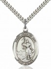 Men's Pewter Oval St. Joan of Arc Medal