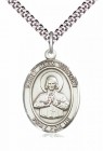 Men's Pewter Oval St. John Vianney Medal