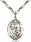 Men's Pewter Oval St. John the Apostle Medal