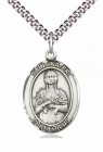 Men's Pewter Oval St. Kateri Medal