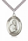 Men's Pewter Oval St. Peter the Apostle Medal