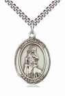 Men's Pewter Oval St. Rachel Medal