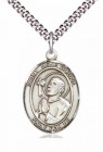 Men's Pewter Oval St. Rene Goupil Medal