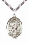 Men's Pewter Oval St. Rosalia Medal