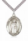 Men's Pewter Oval St. Thomas A Becket Medal