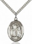 Men's Pewter Oval St. Valentine of Rome Medal