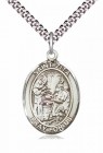 Men's Pewter Oval St. Zita Medal