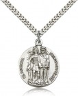 St. Michael the Archangel Medal, Sterling Silver