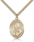 St. Luigi Orione Medal, Gold Filled, Large