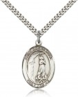 St. Zoe of Rome Medal, Sterling Silver, Large