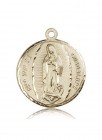 Our Lady of Guadalupe Medal, 14 Karat Gold