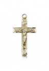 Crucifix Pendant, 14 Karat Gold