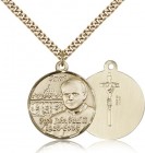 Pope John Paul II Vatican Medal, Gold Filled