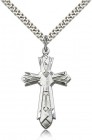 Mosaic Cross Pendant, Sterling Silver