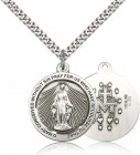 Miraculous Medal, Sterling Silver