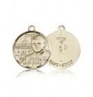 Pope John Paul II Vatican Medal, 14 Karat Gold