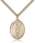 St. Victor of Marseilles Medal, Gold Filled, Large