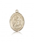 St. John the Baptist Medal, 14 Karat Gold, Large