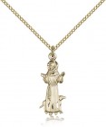 St. Francis Medal, Gold Filled