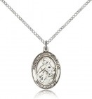 St. Maria Goretti Medal, Sterling Silver, Medium