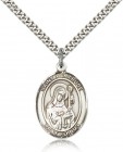 St. Gertrude of Nivelles Medal, Sterling Silver, Large