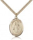 St. Patrick Medal, Gold Filled, Large