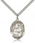 Our Lady of Prompt Succor Medal, Sterling Silver, Large