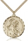 St. Joseph Medal, Gold Filled