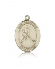 St. Sebastian Ice Hockey Medal, 14 Karat Gold, Large