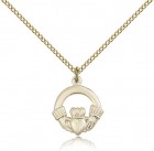 Claddagh Medal, Gold Filled