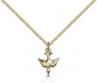 Holy Spirit Medal, Gold Filled