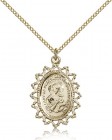 Our Lady of Perpetual Help Medal, Gold Filled