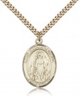St. Juliana Medal, Gold Filled, Large