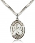 St. Dorothy Medal, Sterling Silver, Large