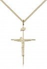 Crucifix Pendant, Gold Filled