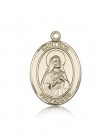 St. Rita Baseball Medal, 14 Karat Gold, Large