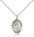 St. Bede the Venerable Medal, Sterling Silver, Medium