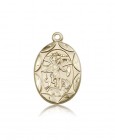 St. Michael the Archangel Medal, 14 Karat Gold