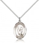 St. Christopher Gymnastics Medal, Sterling Silver, Medium