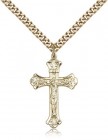 Crucifix Pendant, Gold Filled