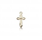 Cross Pendant, 14 Karat Gold