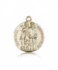 St. Michael the Archangel Medal, 14 Karat Gold