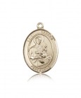 St. Gerard Majella Medal, 14 Karat Gold, Large