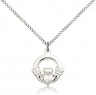 Claddagh Medal, Sterling Silver