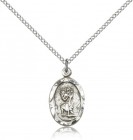 St. Christopher Medal, Sterling Silver