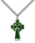 Celtic Cross Pendant, Sterling Silver