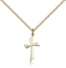 Cross Pendant, Gold Filled