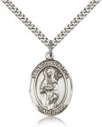 St. Scholastica Medal, Sterling Silver, Large