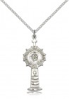 Monstrance Medal, Sterling Silver